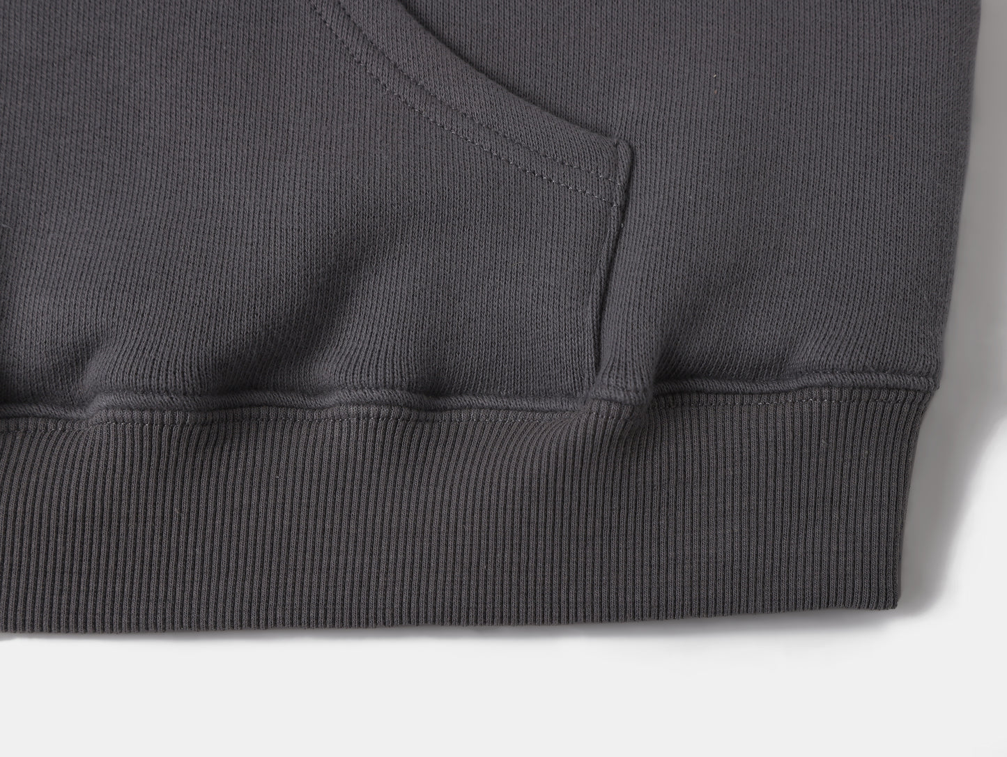 450gsm CROPPED FIT ‘STEEL GRAY' HOODIE