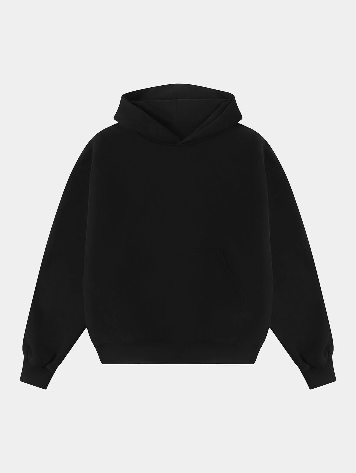1000 GSM DOUBLE-LAYER 'BLACK' HOODIE