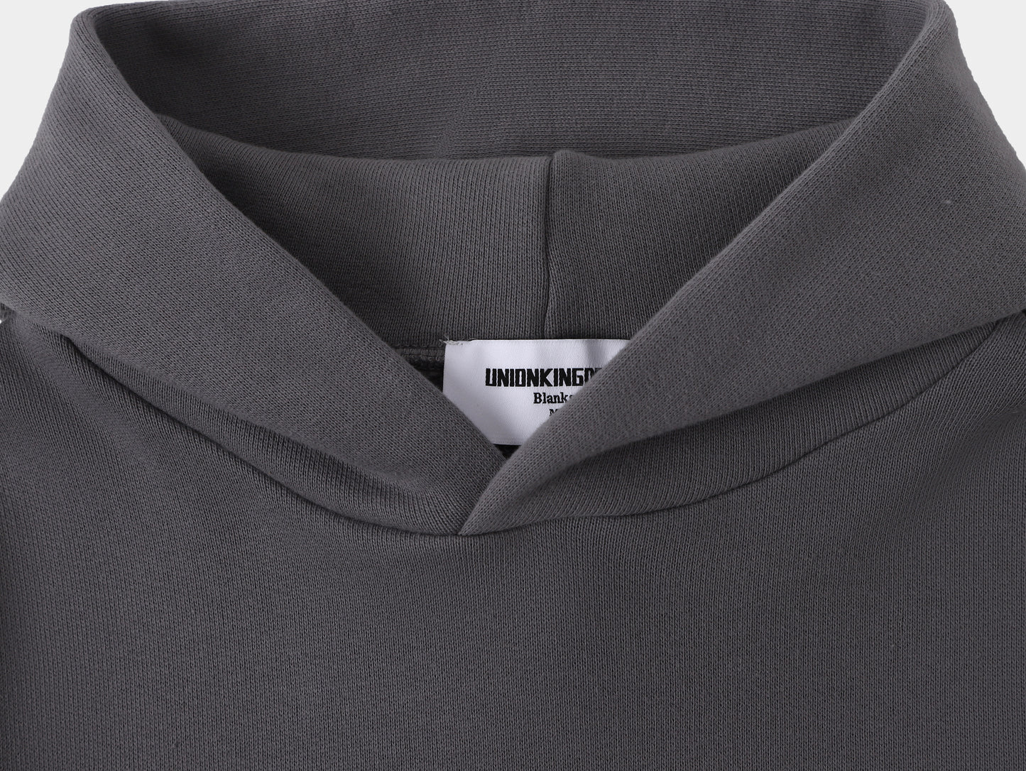 450gsm CROPPED FIT ‘STEEL GRAY' HOODIE