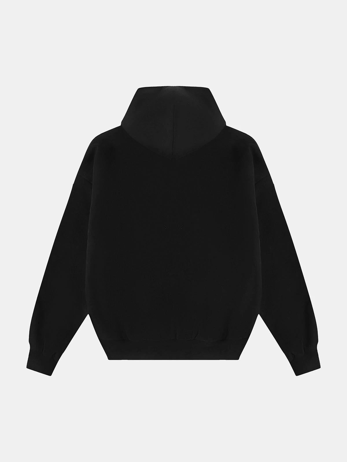 1000 GSM DOUBLE-LAYER 'BLACK' HOODIE