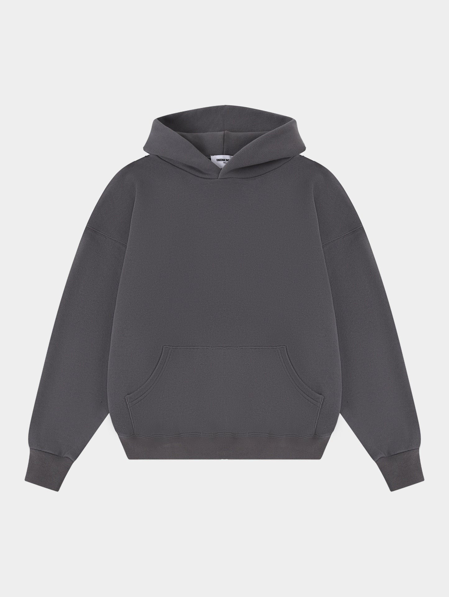 450gsm CROPPED FIT ‘STEEL GRAY' HOODIE