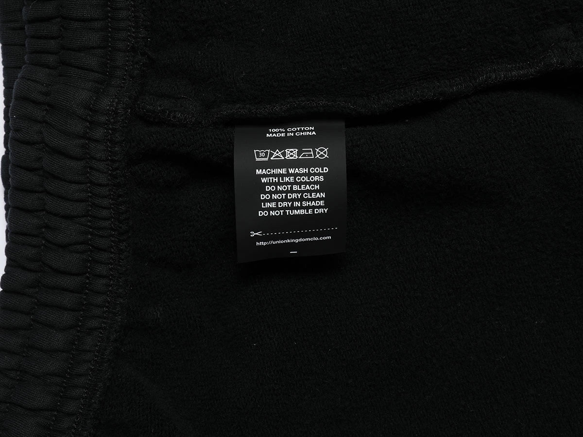 480 GSM FLEECE SABRE 'BLACK' SWATPANTS