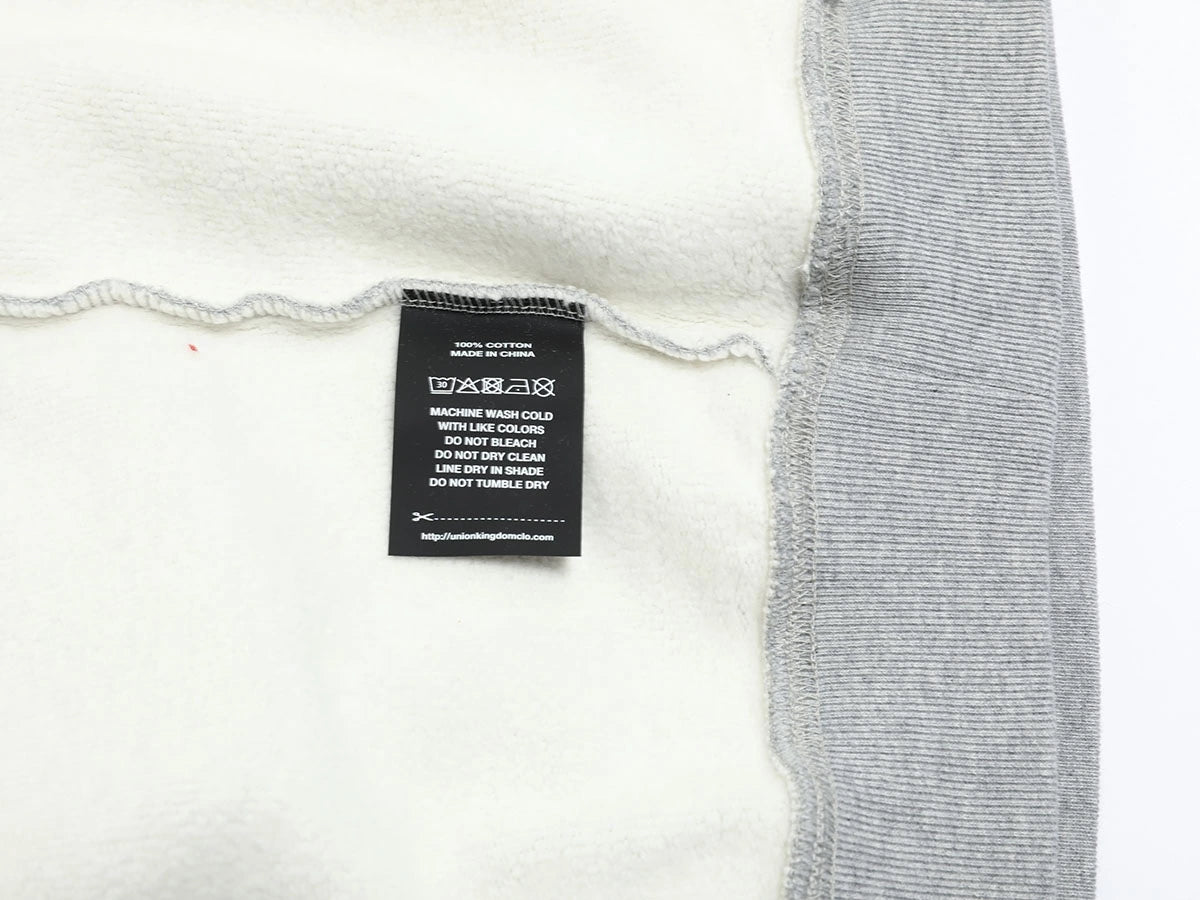 480 GSM FLEECE CROPPED FIT 'FLOWER GRAY' HOODIE