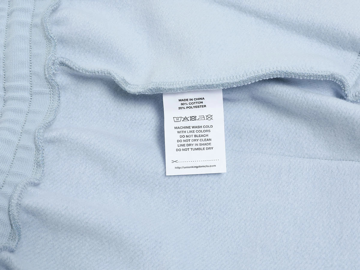 520 GSM COZY BAGGY 'LIGHT BULE' STRAIGHT PANTS