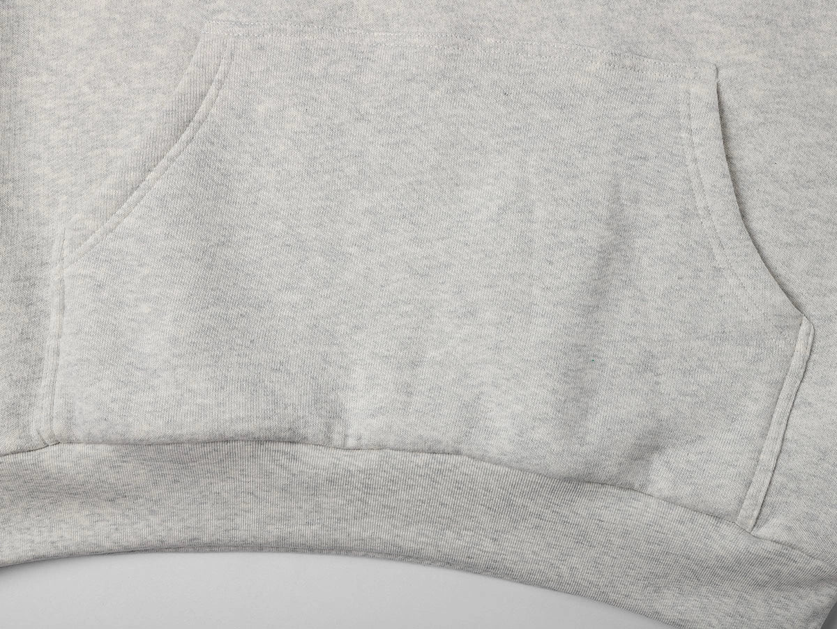 1000 GSM DOUBLE-LAYER 'GRAY' HOODIE