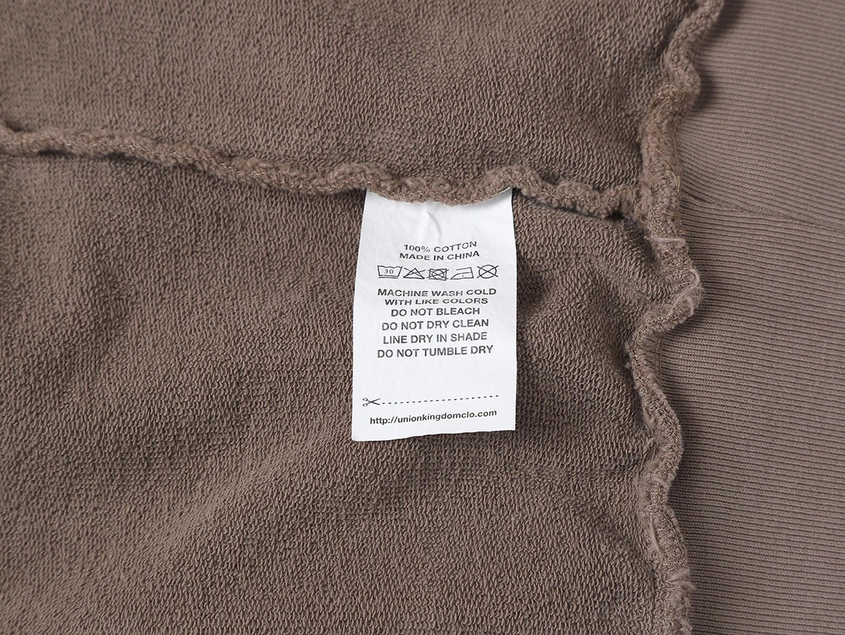 420 GSM CROPPED FIT 'KHAKI' HOODIE