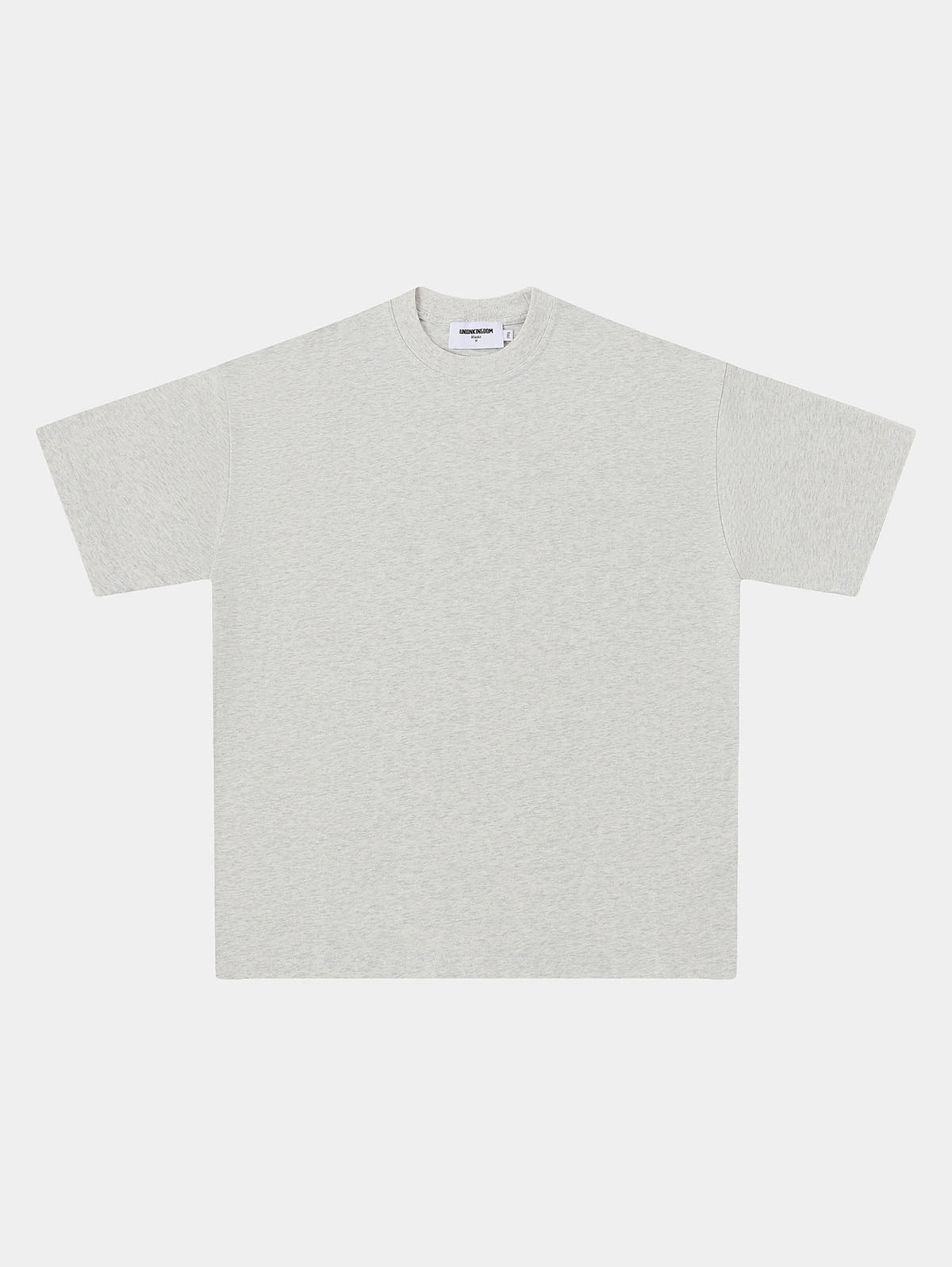 220 GSM LOOSE FIT 'LIGHT FLOWER GRAY' T-SHIRT