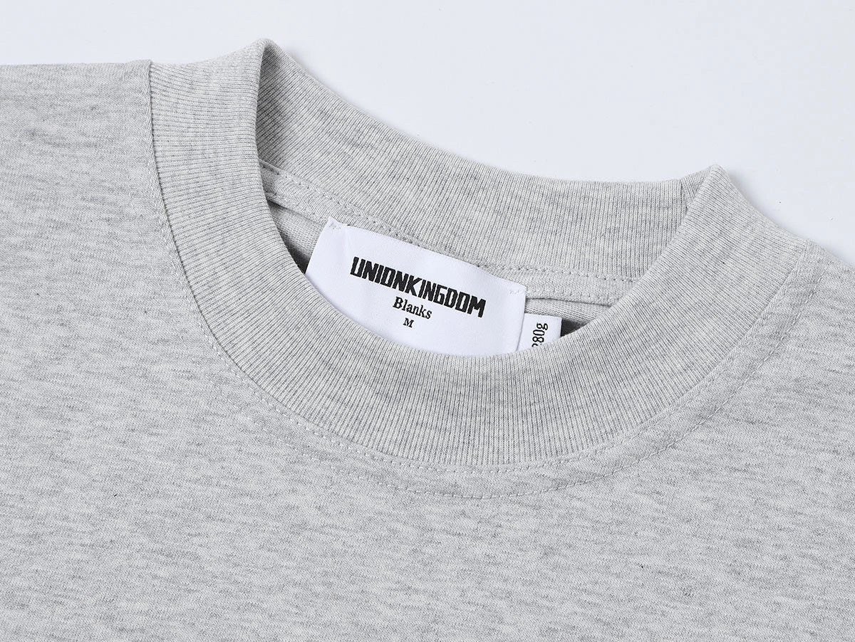 320 GSM LOOSE FIT 'FLOWER GRAY' T-SHIRT