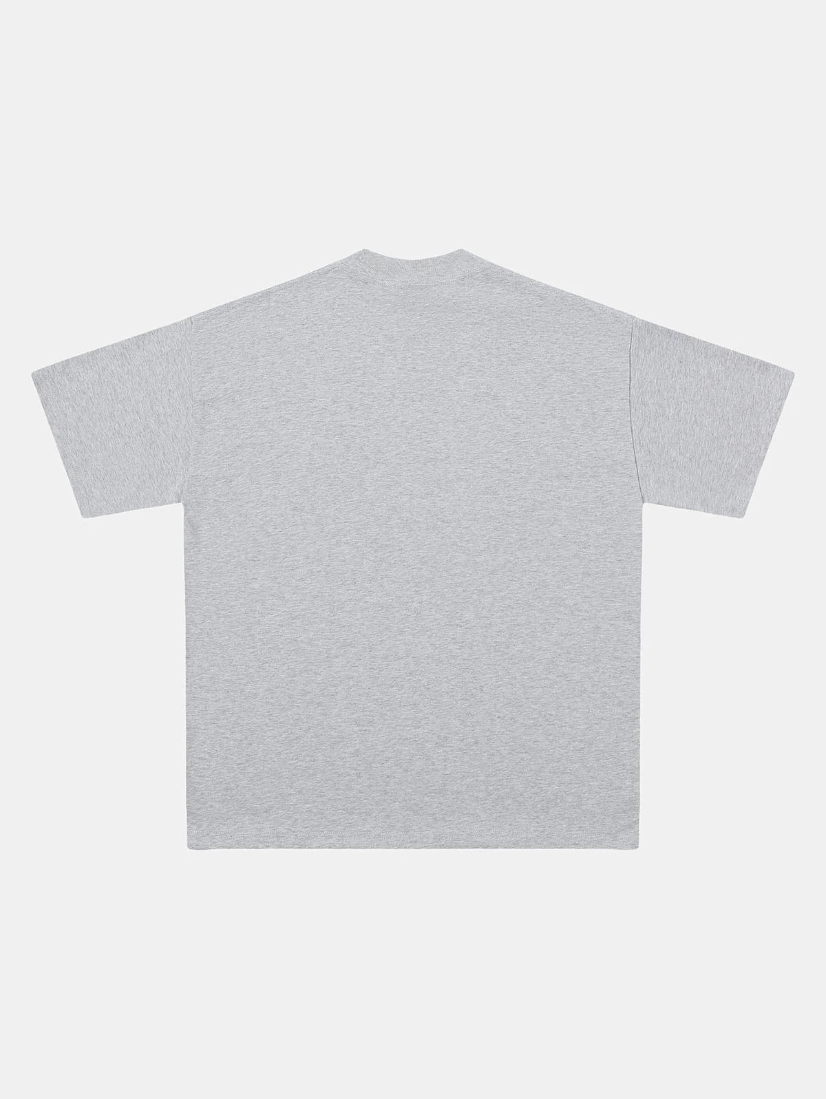 320 GSM LOOSE FIT 'FLOWER GRAY' T-SHIRT
