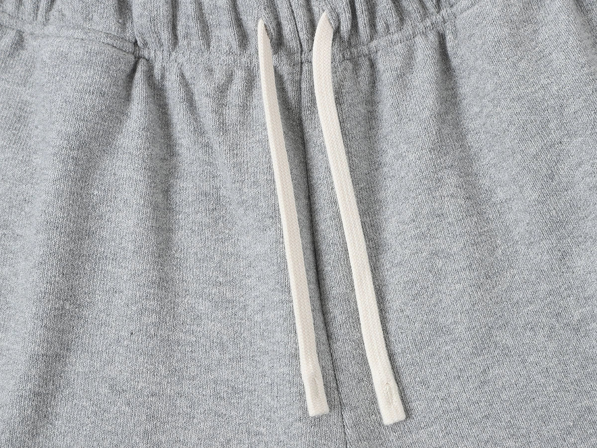 400 GSM COARSE NEEDLE 'FLOWER GRAY' SHORTS
