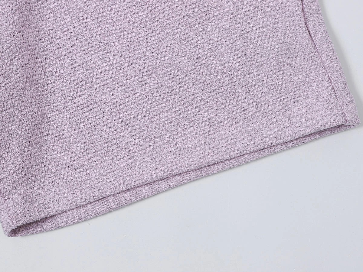 400 GSM COARSE NEEDLE 'LIGHT PURPLE' SHORTS