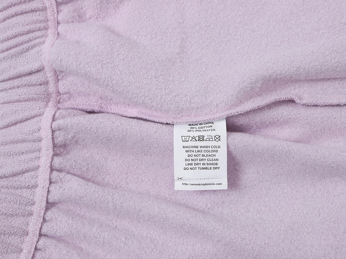 400 GSM COARSE NEEDLE 'LIGHT PURPLE' SHORTS