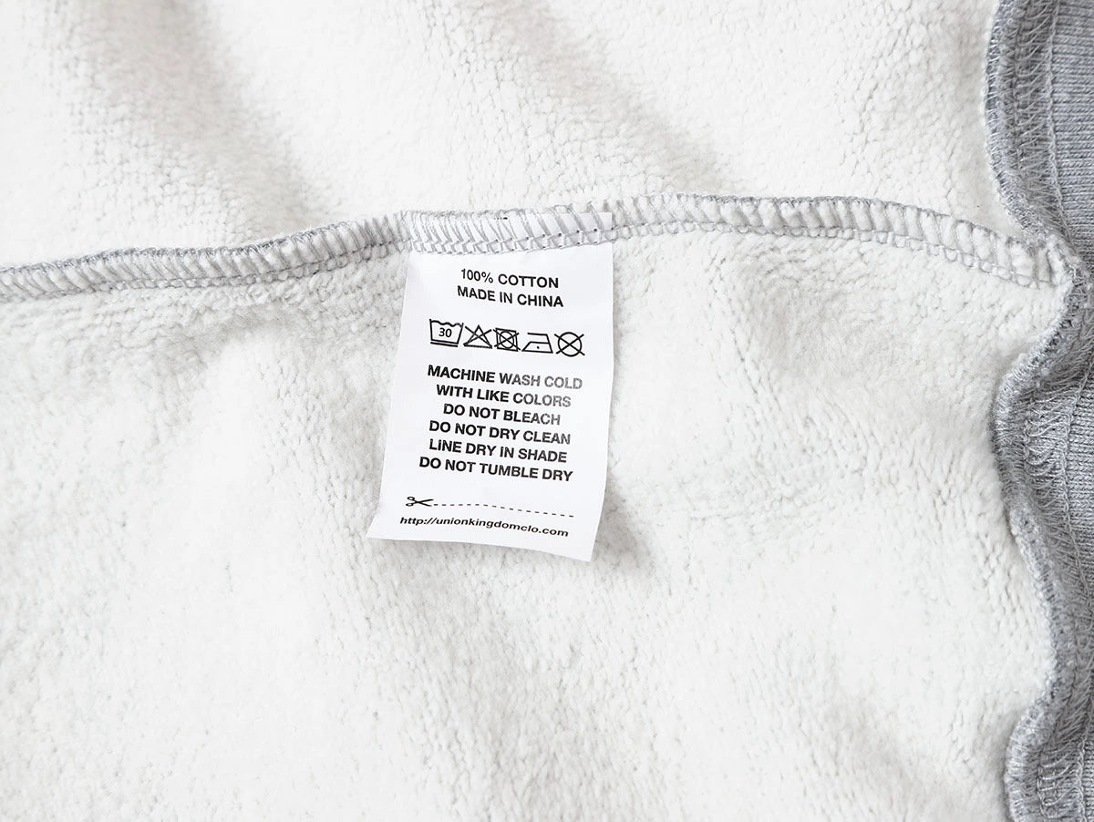 480 GSM FLEECE CROPPED FIT 'FLOWER GRAY' ZIP-UP HOODIE