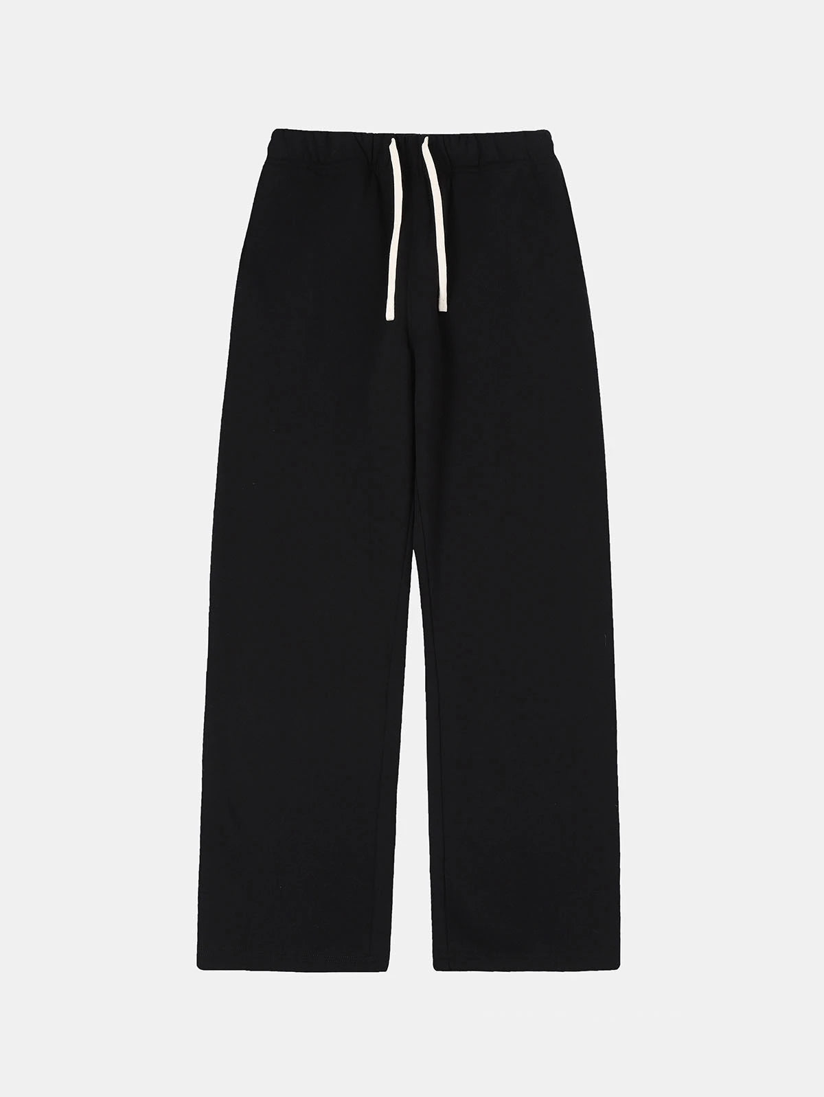 420 GSM STRAIGHT 'BLACK' SWEATPANTS