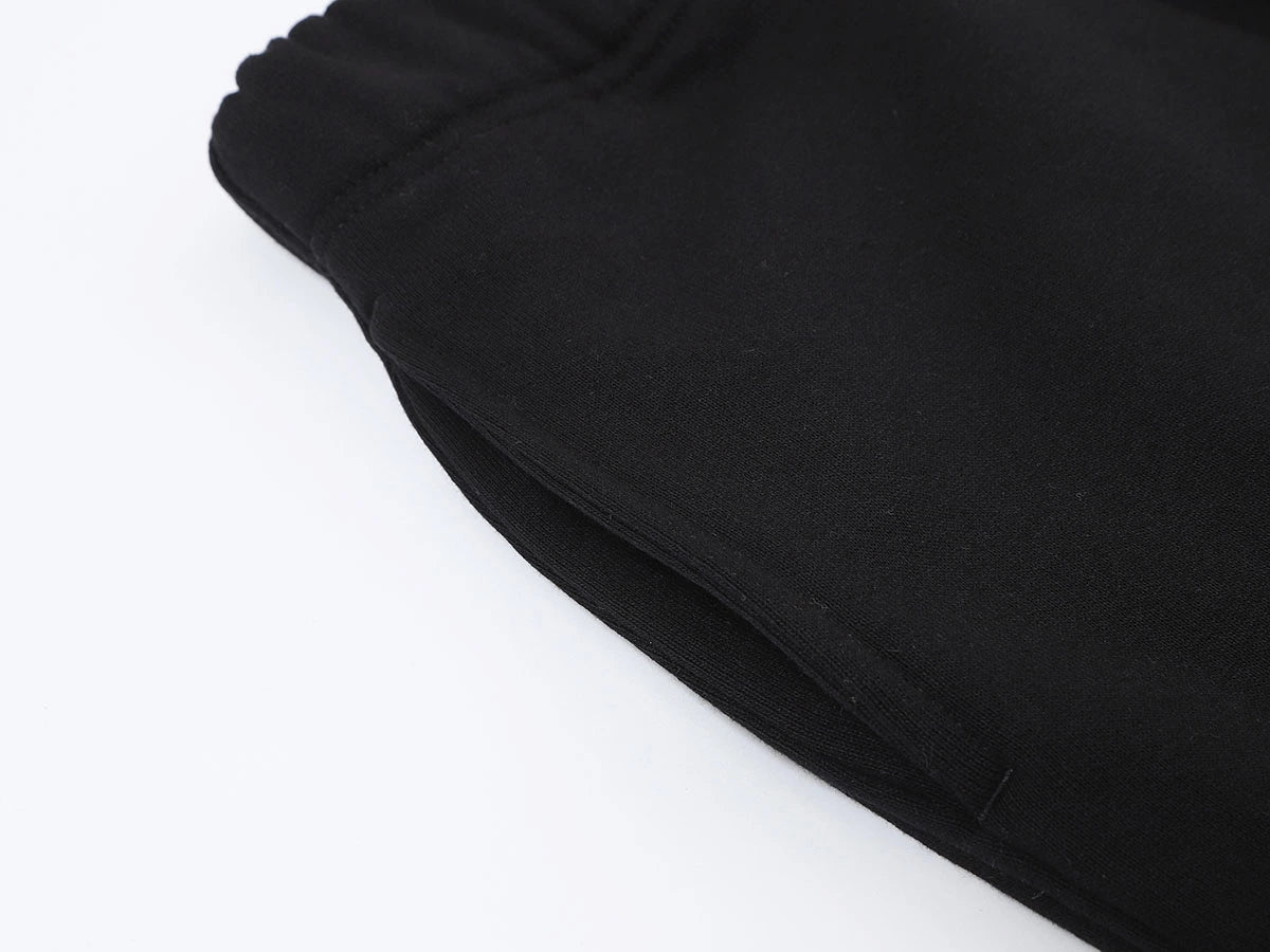 420 GSM STRAIGHT 'BLACK' SWEATPANTS