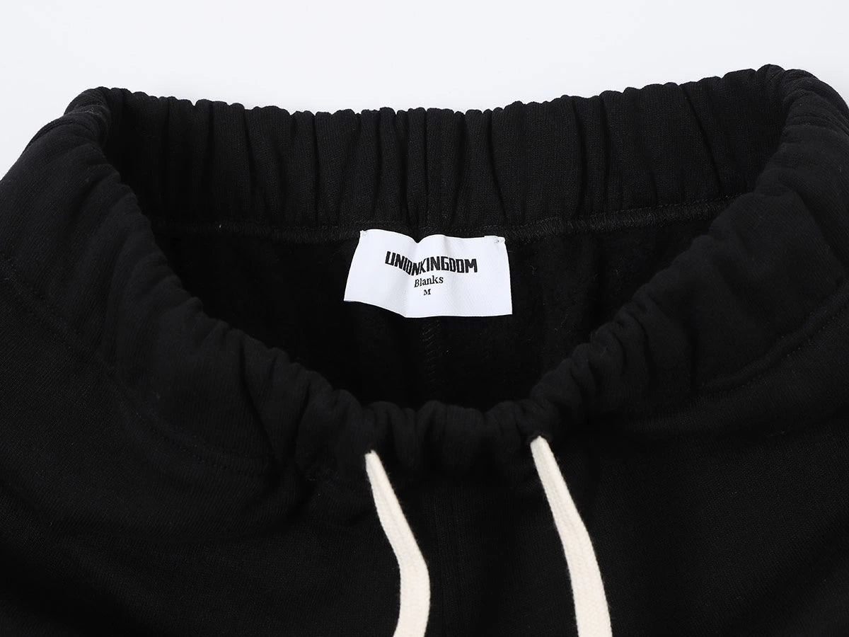 420 GSM STRAIGHT 'BLACK' SWEATPANTS