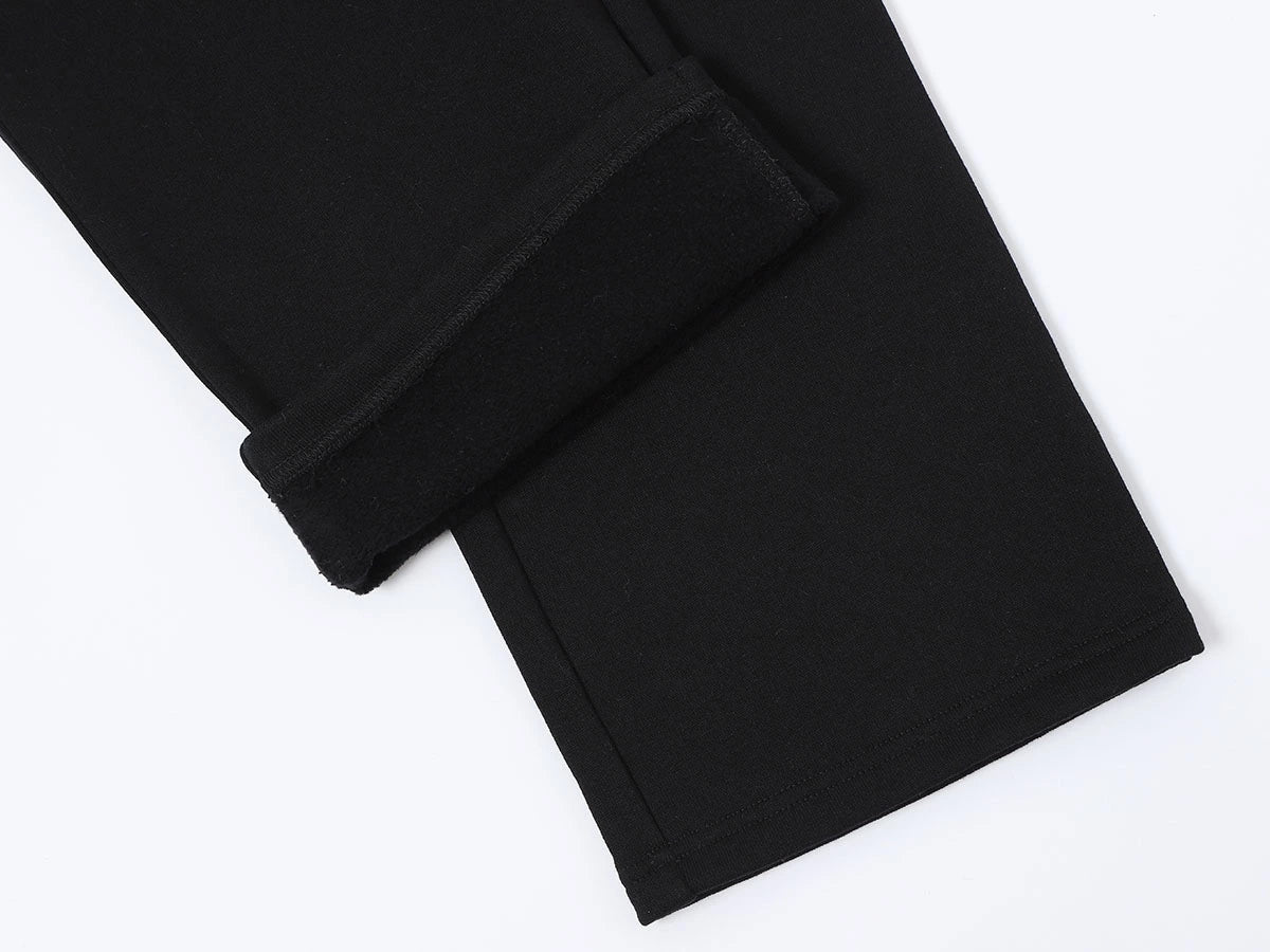420 GSM STRAIGHT 'BLACK' SWEATPANTS