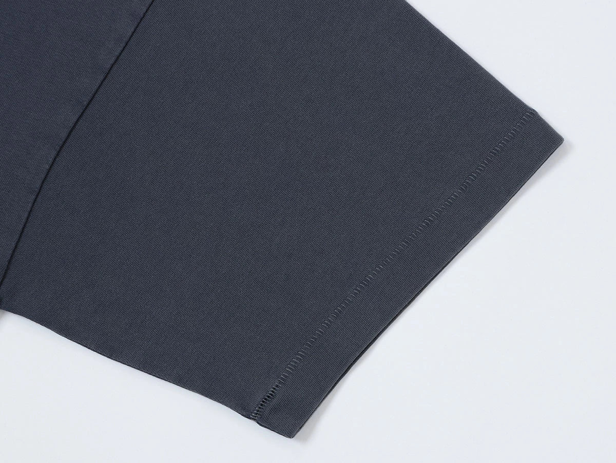 250 GSM LOOSE FIT ' WASHED DARY GRAY' T-SHIRT