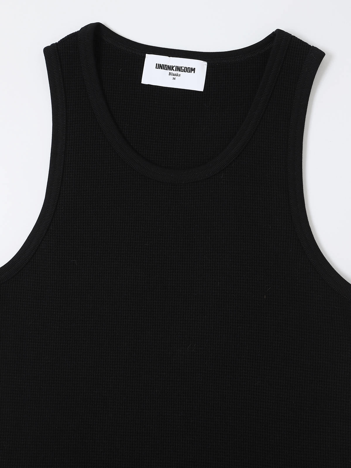 360 GSM WAFFLE WEAVE 'BLACK' TANK