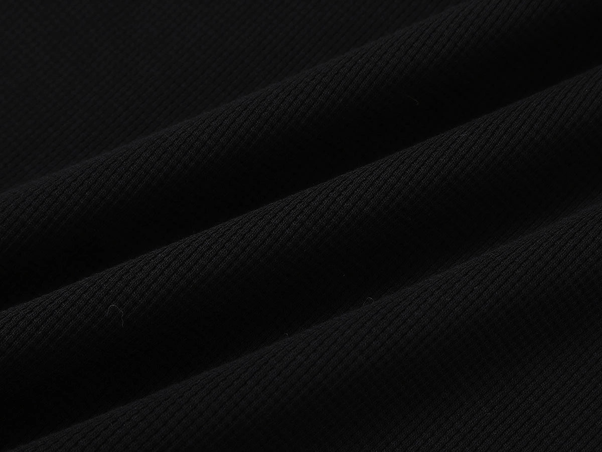 360 GSM WAFFLE WEAVE 'BLACK' TANK