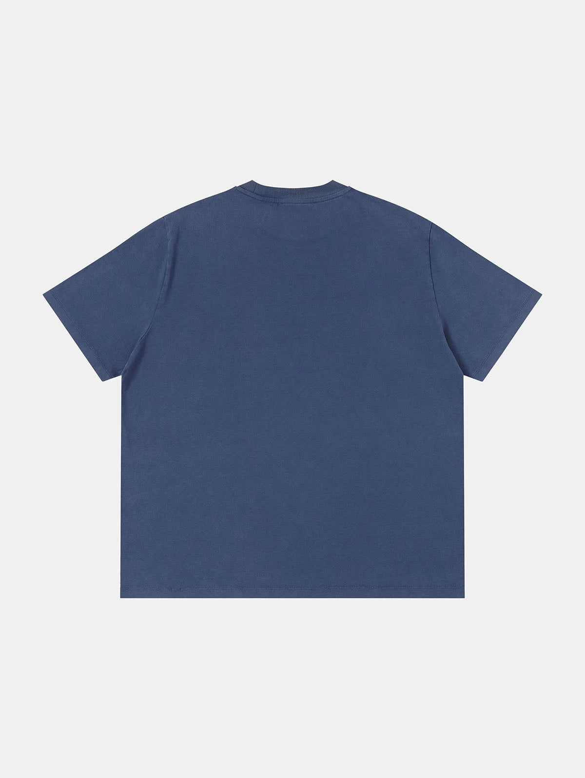 320 GSM BOXY CROPPED 'WASHED BLUE' WASHED T-SHIRT