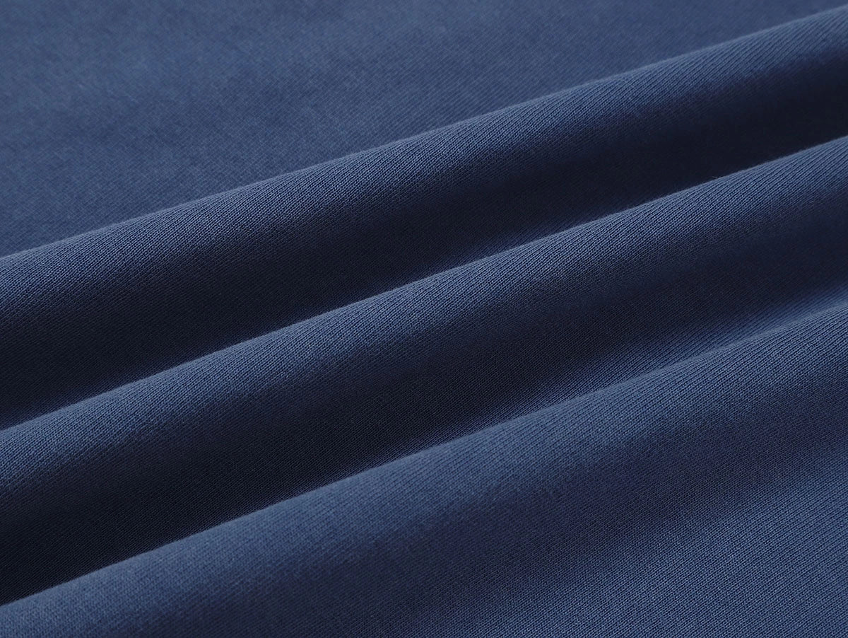 320 GSM BOXY CROPPED 'WASHED BLUE' WASHED T-SHIRT