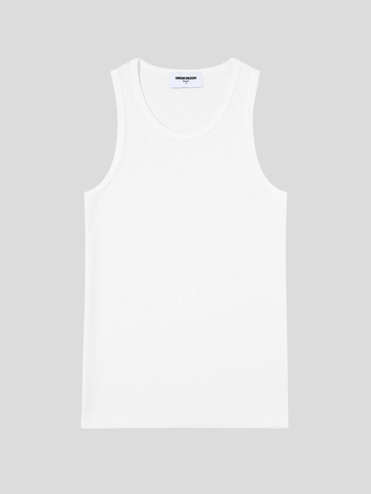 360 GSM WAFFLE WEAVE 'WHITE' TANK