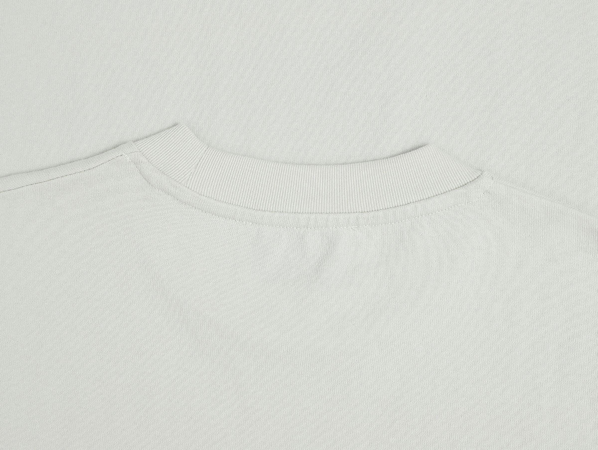 320 GSM BOXY CROPPED 'WASHED OFF WHITE' T-SHIRT