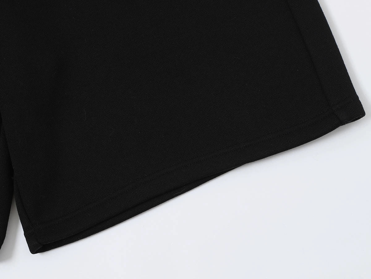 520 GSM COZEY BAGGY 'BLACK' SHORTS