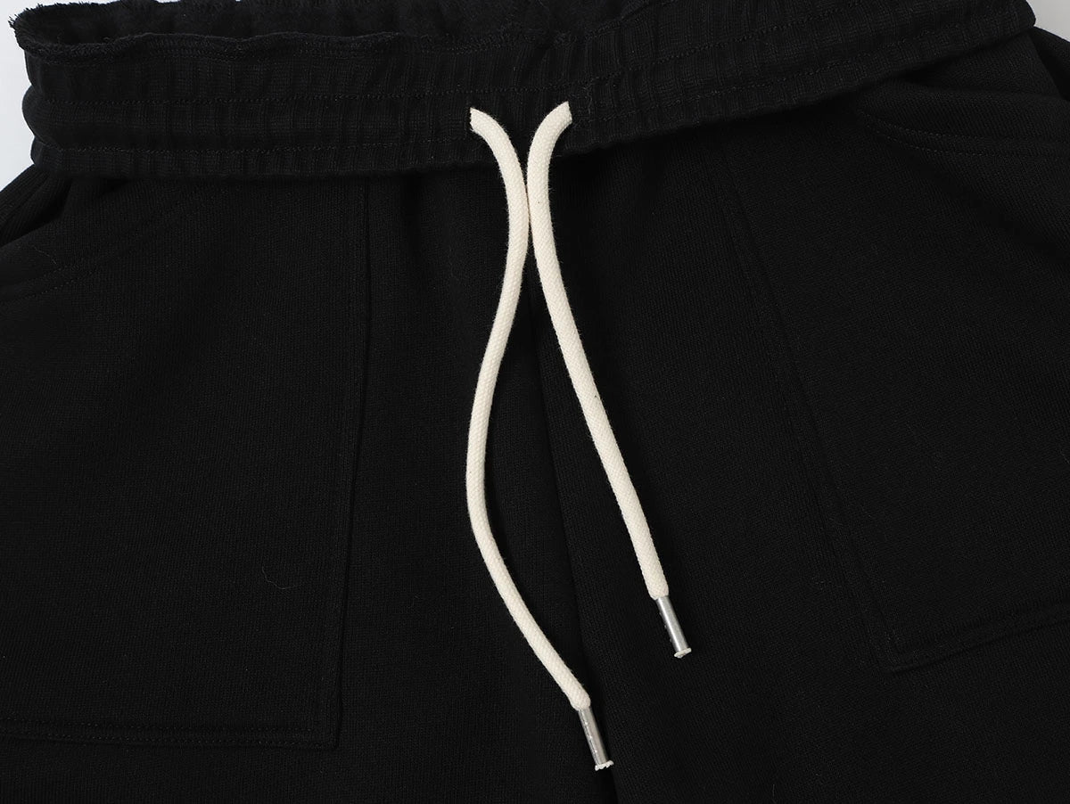 520 GSM COZEY BAGGY 'BLACK' SHORTS