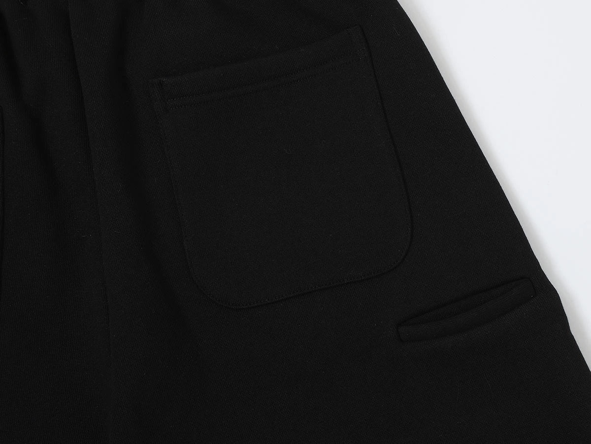 520 GSM COZEY BAGGY 'BLACK' SHORTS
