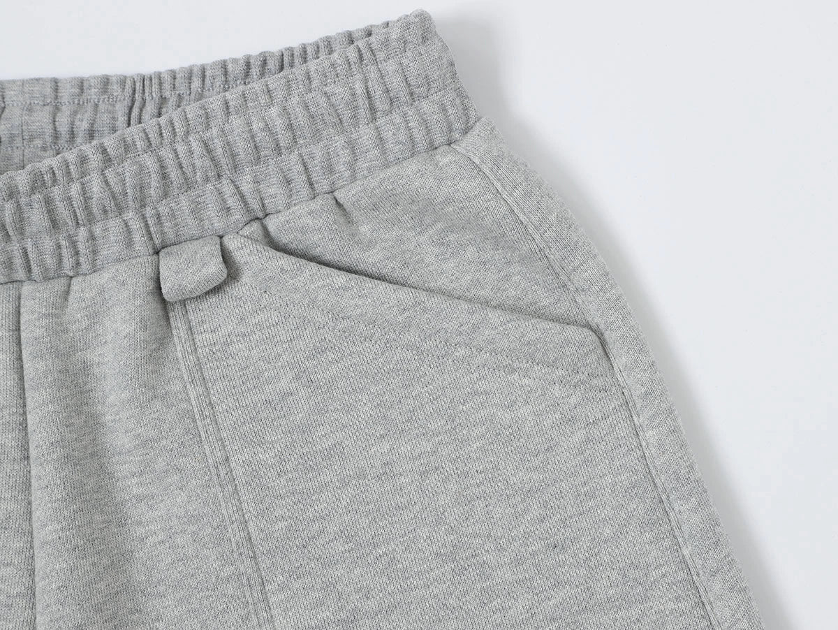 520 GSM COZEY BAGGY 'FLOWER GRAY' SHORTS