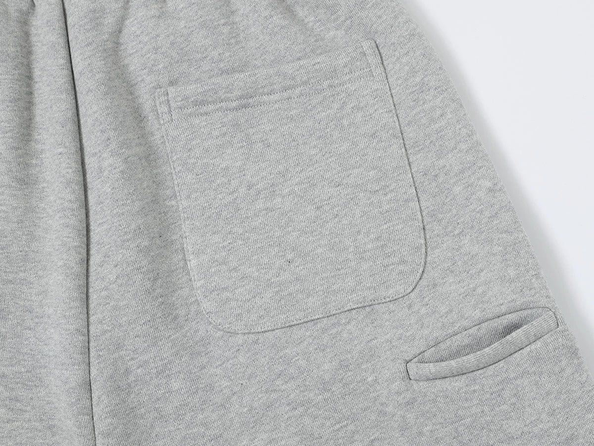 520 GSM COZEY BAGGY 'FLOWER GRAY' SHORTS