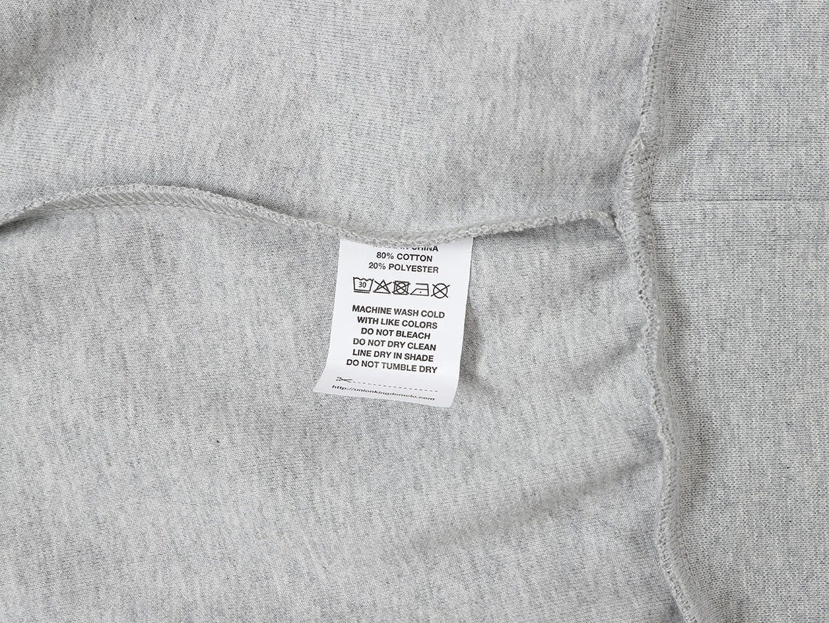 430 GSM BOXY CROPPED FIT QUARTER-ZIP 'FLOWER GRAY' SWATERSHIRT