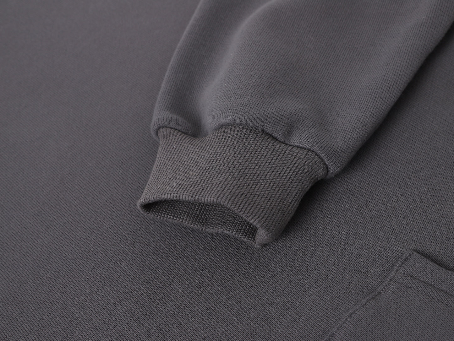 450gsm CROPPED FIT ‘STEEL GRAY' HOODIE