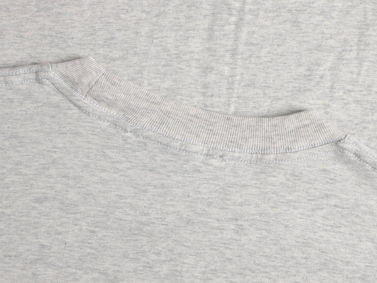 220 GSM LOOSE FIT 'LIGHT FLOWER GRAY' T-SHIRT