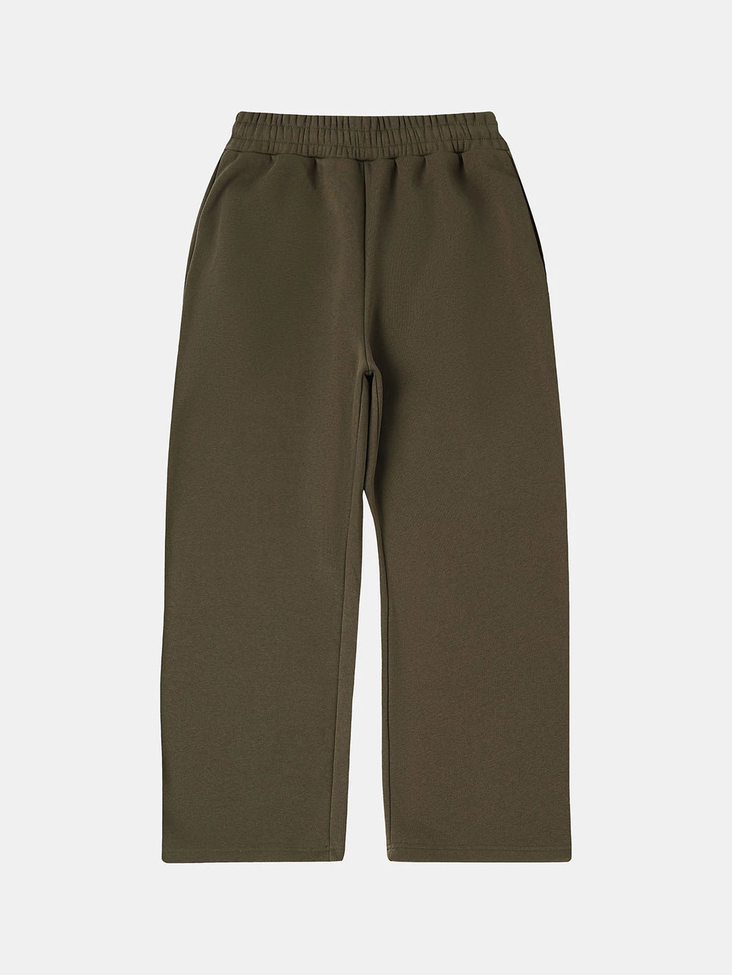 500 GSM LOOSE FIT WIDE LEG 'OLIVE' SWEATPANT
