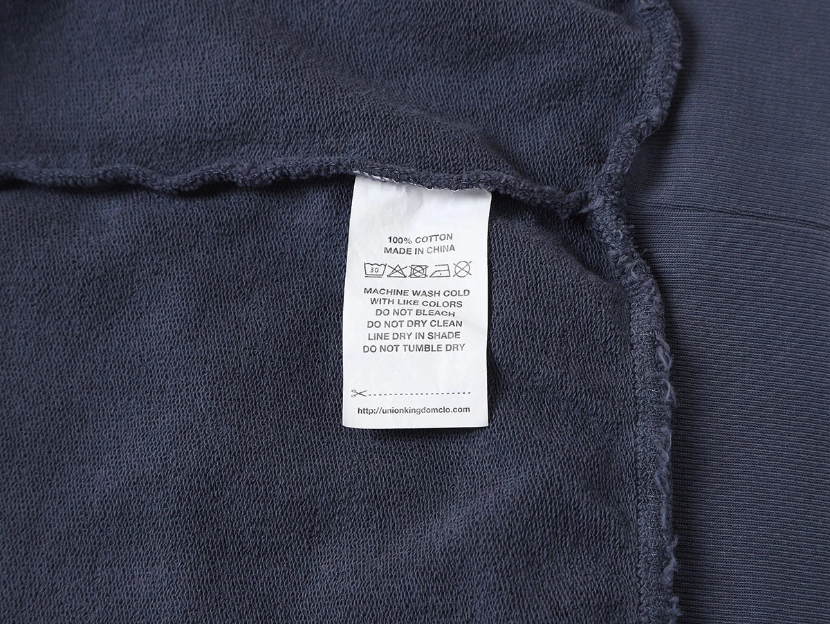 420 GSM CROPPED FIT 'GRAYISH BLUE' HOODIE
