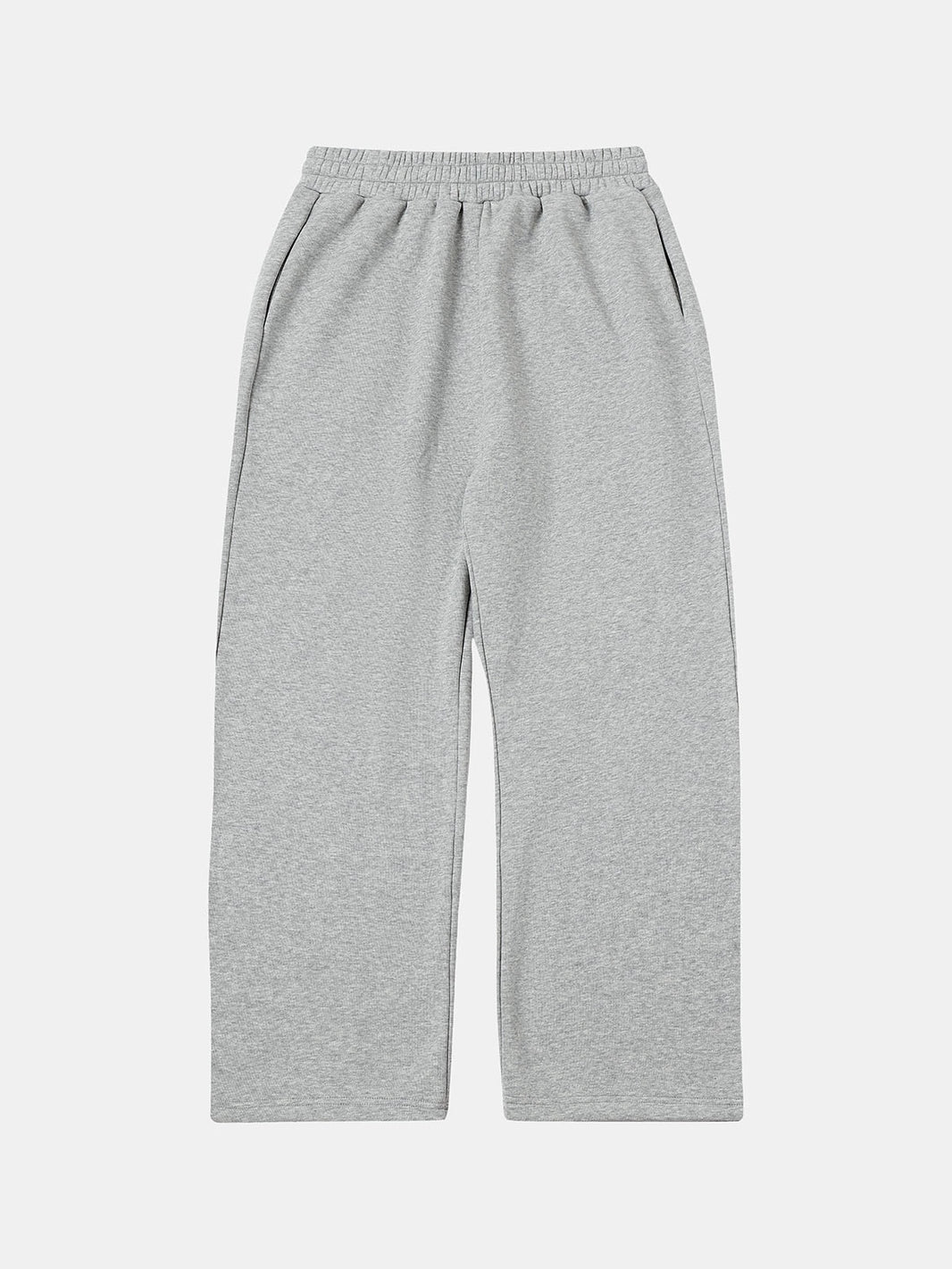 500 GSM LOOSE FIT WIDE LEG 'FLOWER GRAY' SWEATPANT