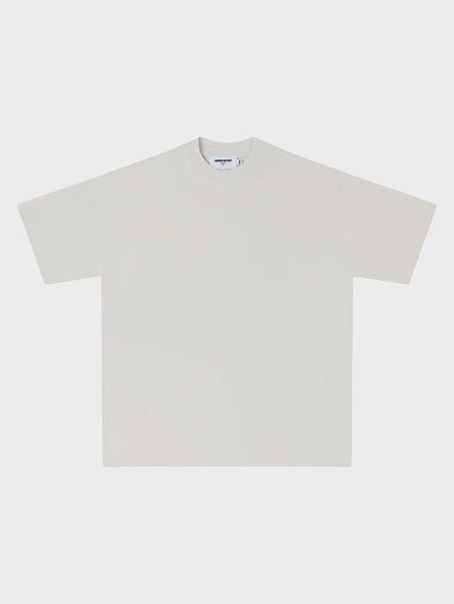 250 GSM LOOSE FIT 'SLIVER WHITE' T-SHIRT