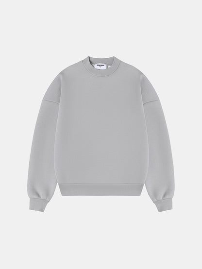 630 GSM BOXY CROPPED FIT 'ARCTIC GRAY' CREWNECK