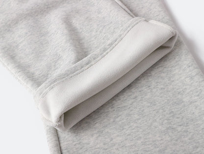 500 GSM LOOSE FIT WIDE LEG 'LIGHT FLOWER GRAY' SWEATPANT