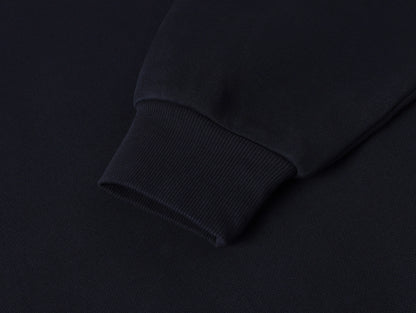 630 GSM BOXY CROPPED FIT 'NAVY BLUE' CREWNECK