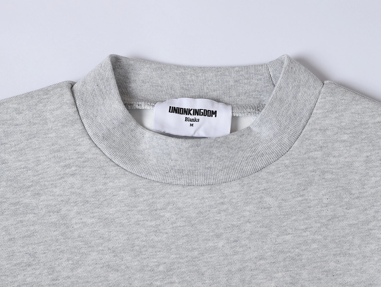 630 GSM BOXY CROPPED FIT 'FLOWER GRAY' CREWNECK