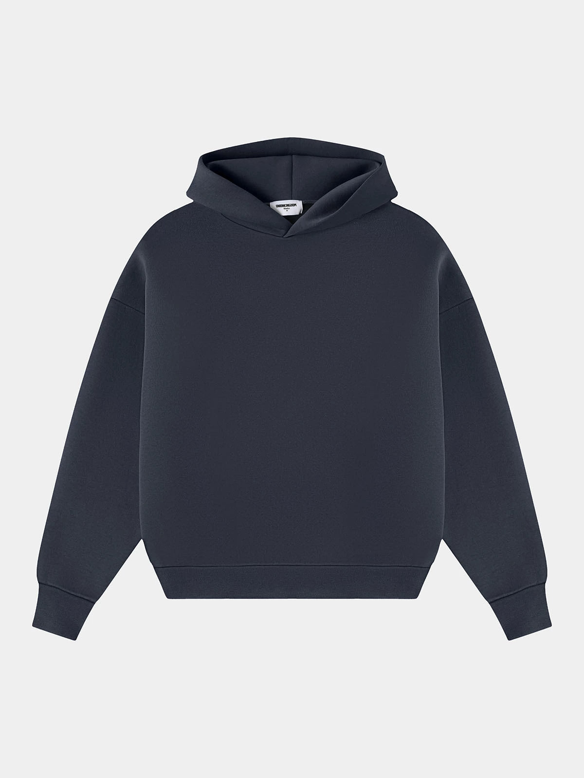 630 GSM BOXY CROPPED FIT 'STONE COAL' HOODIE