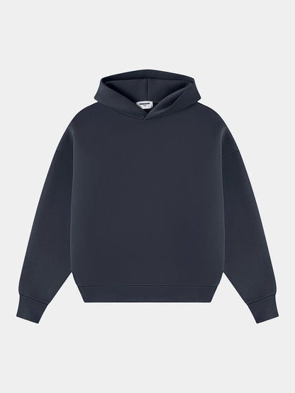 630 GSM BOXY CROPPED FIT 'STONE COAL' HOODIE
