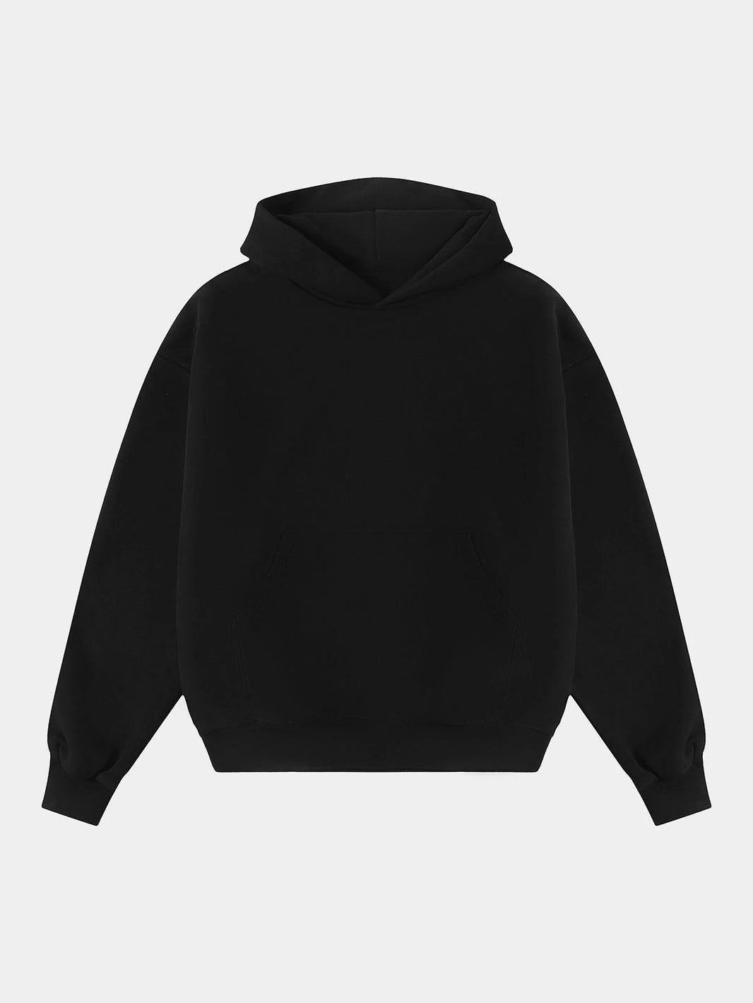 1000 GSM DOUBLE-LAYER 'BLACK' HOODIE