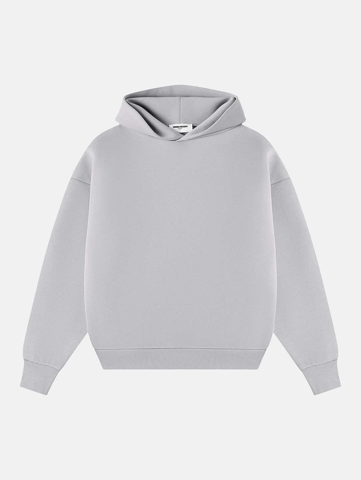 630 GSM BOXY CROPPED FIT 'ARCTIC GRAY' HOODIE