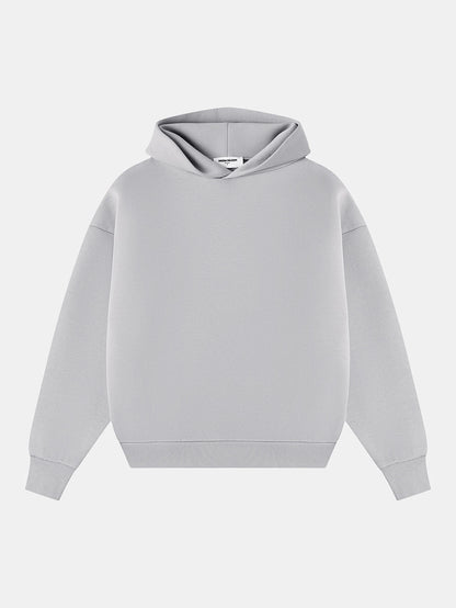 630 GSM BOXY CROPPED FIT 'ARCTIC GRAY' HOODIE