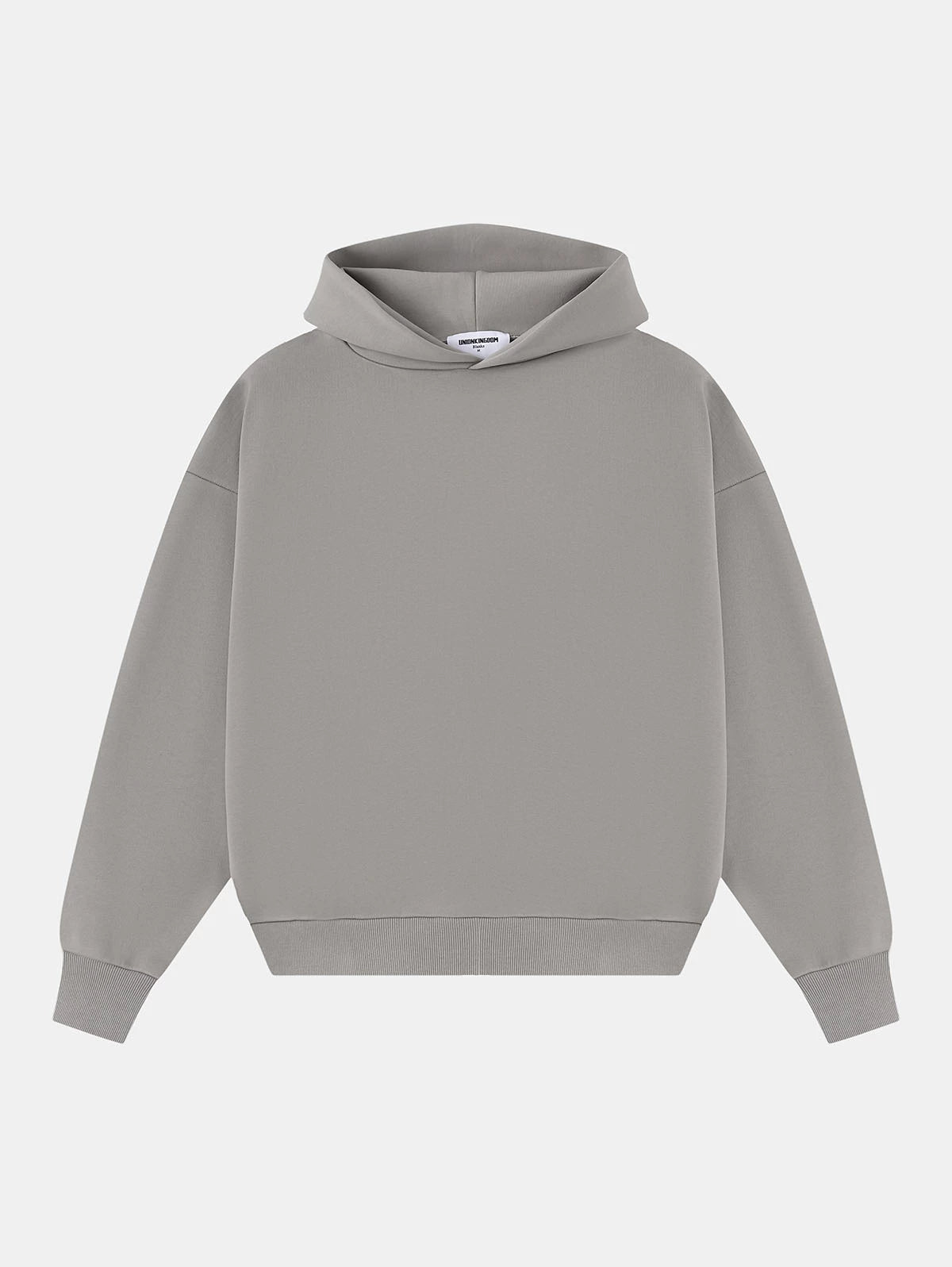 630 GSM BOXY CROPPED FIT 'SMOKE' HOODIE